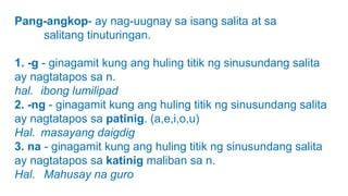 salitang nagtatapos sa sa|PANG.